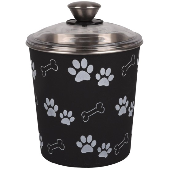 SNACK CANISTER WITH LID KENA BLACK 16CM1900ML