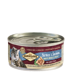 Turkey & Salmon for adult cats 100gr