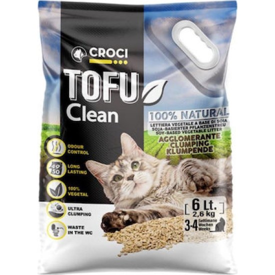 Croci Tofu Clean Άμμος Γάτας Clumping 6lt/2,6KG