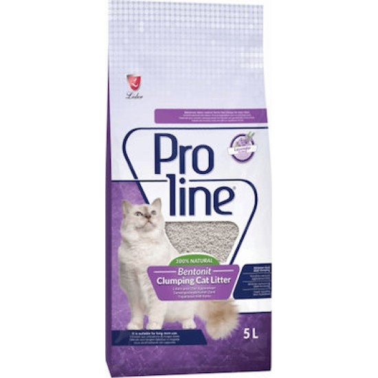 Proline Bentonine Άμμος Γάτας Λεβάντα Clumping 5lt