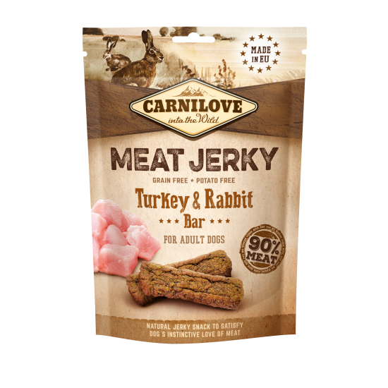 Carnilove® Dog Snack Meat Jerky Turkey & Rabbit Bar 100GR