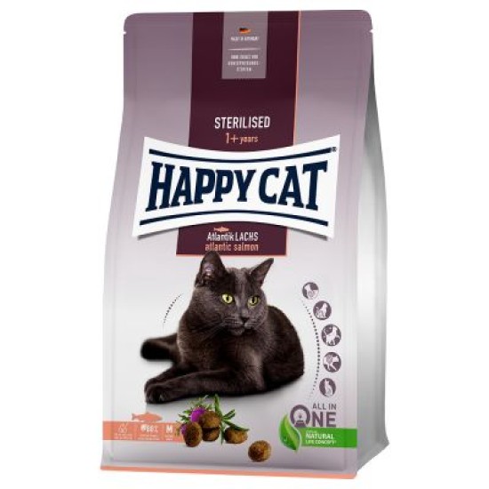 Happy Cat Sterilised Adult Σολομός Ατλαντικού 1.3kg