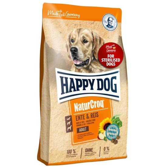 Happy Dog NaturCroq Duck & Rice - STERILISED 12kg