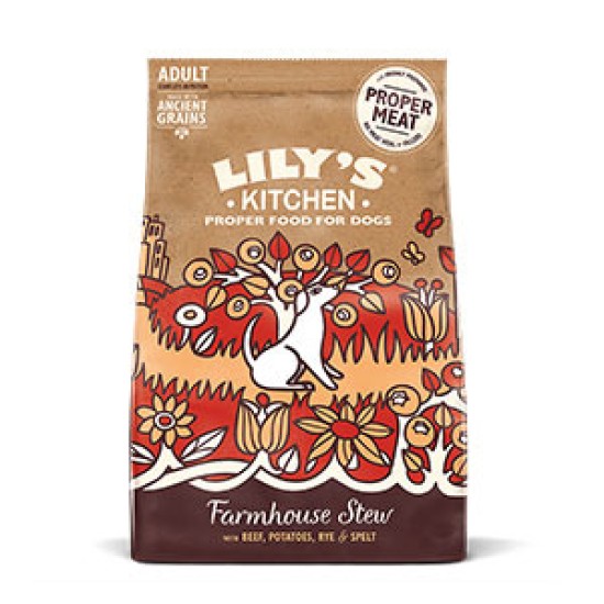 Lily's Kitchen Farmhouse Stew with Ancient Grains Dry Adult Dog Food 1kg