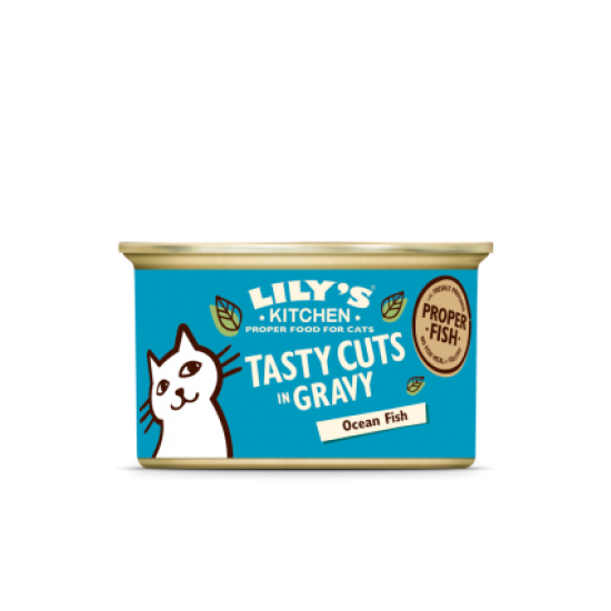 Lily's Kitchen Tasty Cuts with Ocean Fish - Grain Free Adult Wet Cat Food