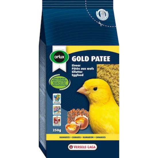 Versele Laga Orlux Gold Patee Υγρή Αυγοτροφή Κίτρινη για Καναρίνια 0.25kg
