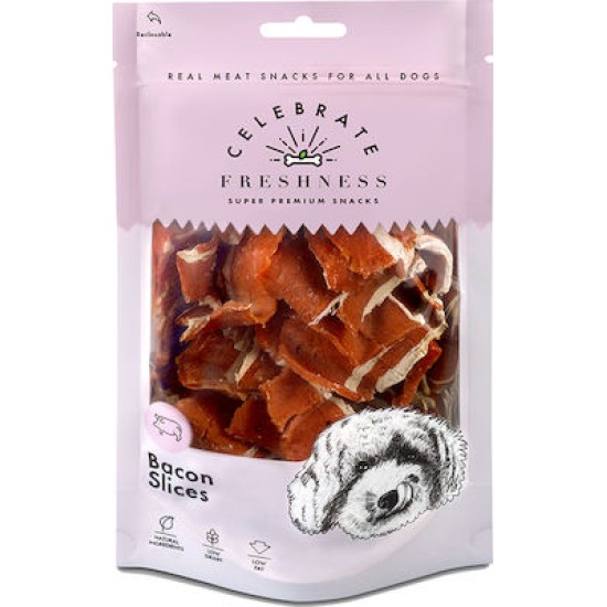 Celebrate Freshness Bacon Slices Λιχουδιές Σκύλου 100gr