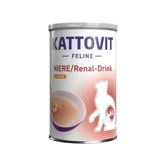 Kattovit Renal Drink Σούπα Γάτας με  Κοτόπουλο 135ml