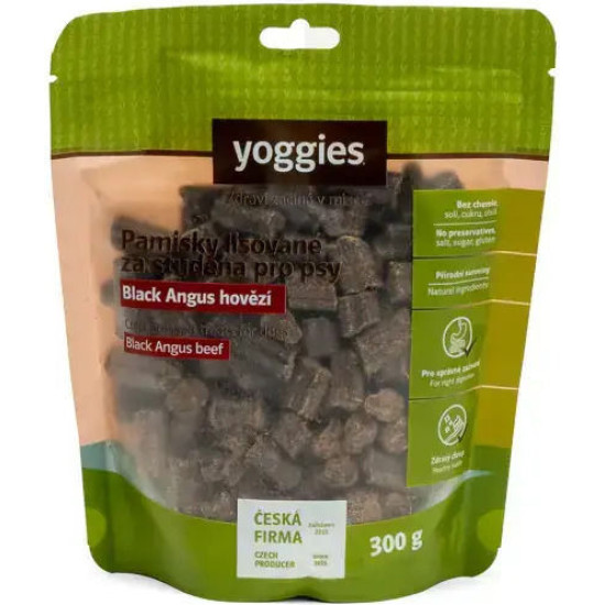 Λιχουδιές για Σκύλους Μοσχάρι Black Angus Ψυχρής Έκθλιψης (Cold Pressed) Yoggies 300g