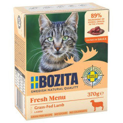 bozita με αρνί κομματάκια σε σάλτσα grain free 370γρ