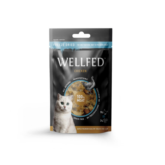 Wellfed Λιχουδιές Freeze Dried Κοτόπουλο 24gr