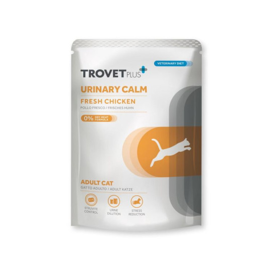 TrovetPlus Adult Cat Urinary Calm Fresh Chicken Υγρή Τροφή Γάτας με Κοτόπουλο 85gr