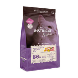 Wellfed Instincat Ξηρά Τροφή Γάτας Go Fresh Sterilised Chicken & Salmon 1.8kg