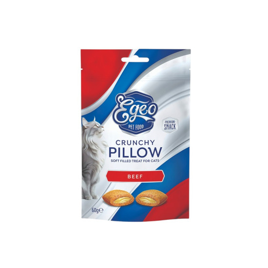 EGEO CAT CRUNCHY PILLOWS BEEF 60g