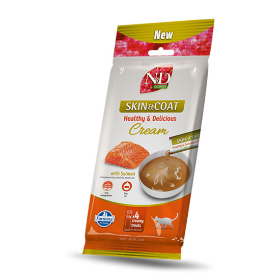 Treat Cream N&D Cat Quinoa Skin & Coat with Salmon 60gr