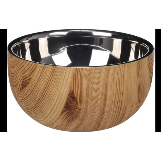 Feeding and drinking bowl Oase Round Brown & Silver A:15,5cm B:8cm C:7cm - 700ml