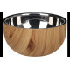 Feeding and drinking bowl Oase Round Brown & Silver A:15,5cm B:8cm C:7cm - 700ml