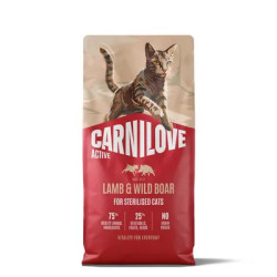 Carnilove Active Adult Sterilised με Αρνί & Αγριογούρουνο 2kg