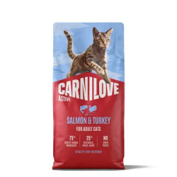 Carnilove Active adult Cat με Σολομό και Γαλοπούλα 6kg