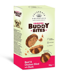 CELEBRATE COOKIES BUDDY BITES BEEF AND CHICKEN COOKIE FILLED WITH DUCK  150g