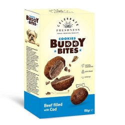 CELEBRATE COOKIES BUDDY BITES BEEF WITH COD 150g