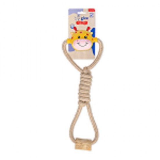 GLEE Giraffe Twisted Rope with Coffee Wood
