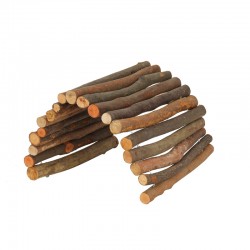 GLEE Flexible Bark Wood Log Bridge Large 51cm