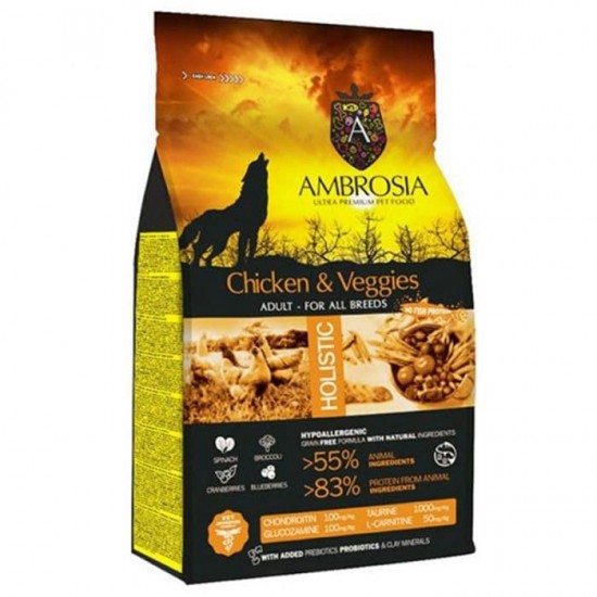 Ambrosia Grain Free Adult Chicken & Veggies 2kg