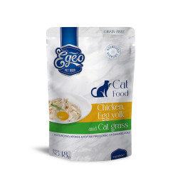 EGEO ADULT CAT ΜΕ ΚΟΤΟΠΟΥΛΟ ΚΑΙ ΚΡΟΚΟΥΣ ΑΥΓΟΥ & CATNIP MOUSSE POUCH 85gr