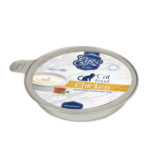 EGEO Cat Adult Κοτόπουλο mousse 50g