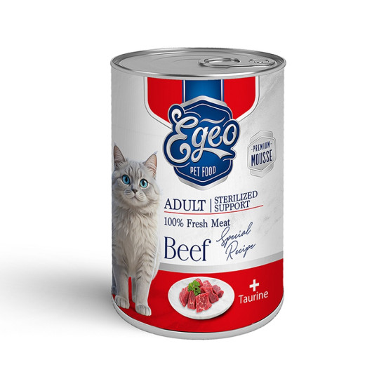 EGEO BEEF ADULT CAT MOUSSE 375gr