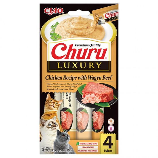 CHURU  CAT LUXURY CHICKEN WITH WAGYUBEEF 56gr