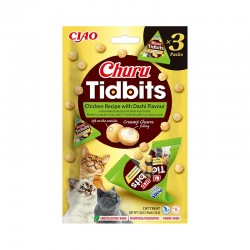 CHURU CAT TIDBITS WITH CHICKEN WITH DASHI FLAVOR 36gr