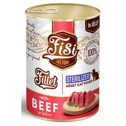 Fisi Fillet Cat Adult Μοσχάρι σε Ζελέ Sterilized 400gr