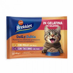 Affinity Brekkies Daily Delice Adult with Chicken & Turkey in Jelly 4x85gr