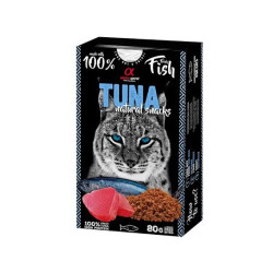 Alpha Spirit Σνακ Τόνου Φυσικού Τόνου για Γάτες 80gr  συμπληρωματική τροφή υψηλής περιεκτικότητας σε πρωτεΐνες