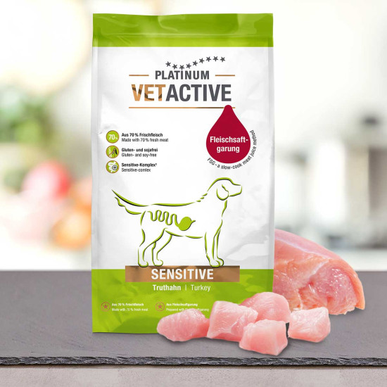 PLATINUM VETACTIVE Sensitive Μαγειρευτή (FSG) Ξηρά Τροφή Σκύλου 1.5kg