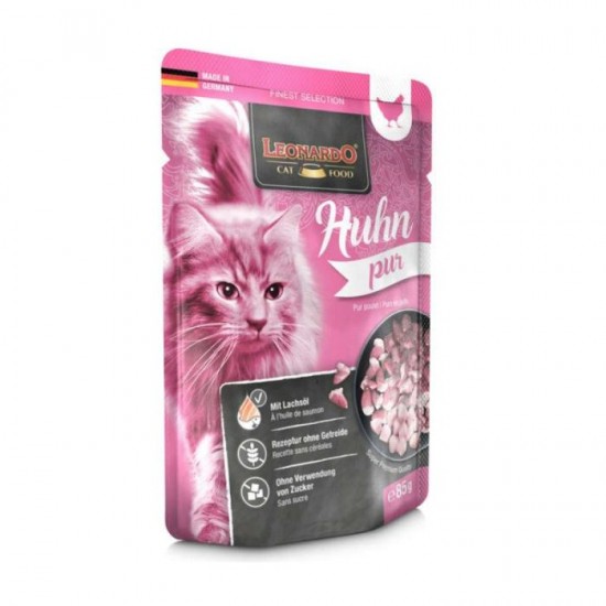 Leonardo Φακελάκι Cat με Κοτόπουλο 85gr