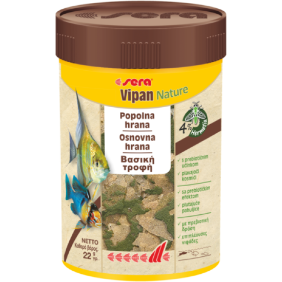 Τροφή για Τροπικά Ψάρια Vipan Nature της Sera 250ml