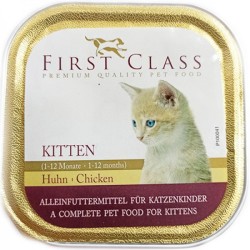 FIRST CLASS δισκάκι Γάτας Kitten με Κοτόπουλο 100gr