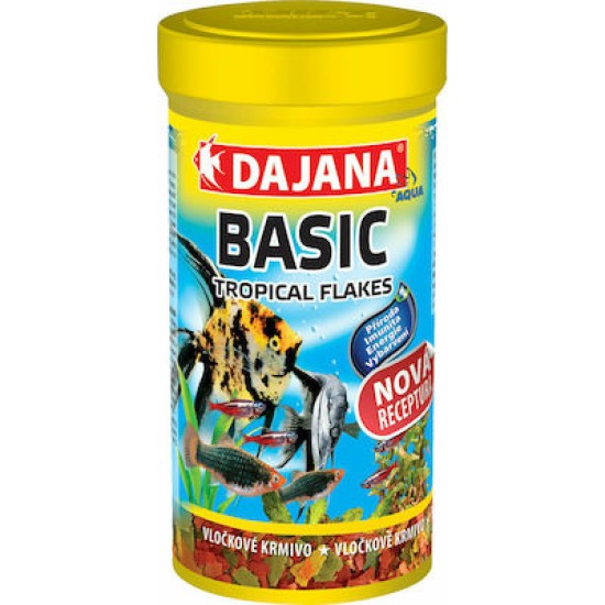 Dajana Tropica Basic Τροφή για Τροπικά Ψάρια σε Νιφάδες 250ml