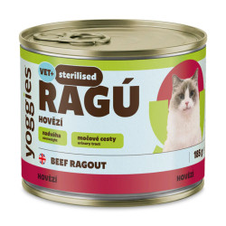 Μονοπρωτεϊνική συνταγή Ραγού με Μοσχάρι Yoggies για στειρωμένες γάτες 185g