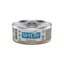 Vet Life Diabetic Κλινική Υγρή Τροφή Γάτας Με Κοτόπουλο 85gr