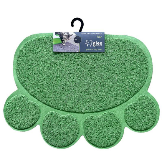 Glee Πατάκι Τουαλέτας Paw  Λαχανί 45x60cm