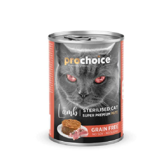 ProChoice Cat Pate Grain Free Adult Sterilised Αρνί 400gr