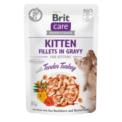 Brit Care® Pouches with Turkey for Kittens 85gr