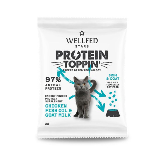 - Protein Topping - Chicken , Fish Oil & Goat Milk 6g