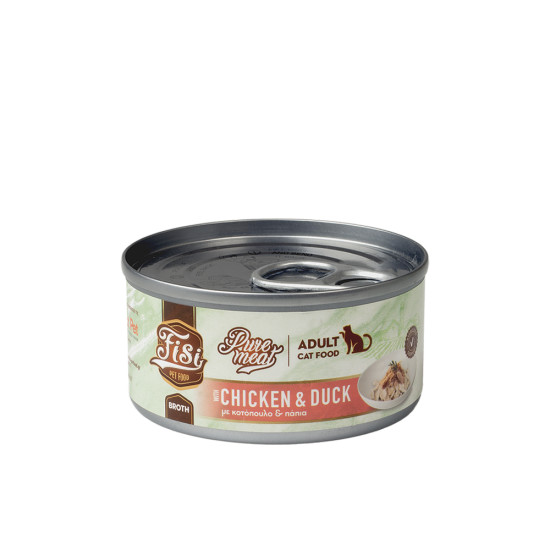 FISI PURE MEAT CAT ADULT ΚΟΤΟΠΟΥΛΟ & ΠΑΠΙΑ 80gr