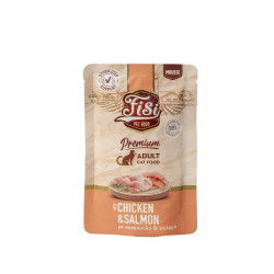 FISI MOUSSE CAT ADULT ΚΟΤΟΠΟΥΛΟ & ΣΟΛΩΜΟ 80gr