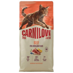 Ξηρά Τροφή Carnilove True Fresh Cat Adult Sterilised Beef 6kg